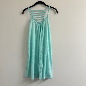 Xhilaration Mint Sheer Beach Cover Up
